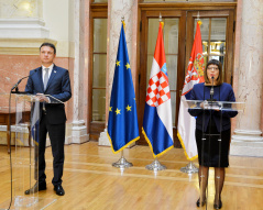 18 April 2018 The National Assembly Speaker and the Croatian Parliament Speaker
